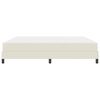 vidaXL Bett mit Matratze Creme 200 x 200 cm Kunstleder