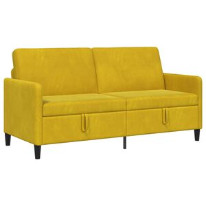 vidaXL Sofa mit Stauraum Gelb 172 x 78 x 87 cm Polyester