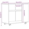 vidaXL Beistelltisch Altholz-Optik 70x35x55 cm Holzwerkstoff