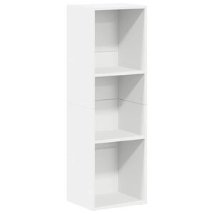 vidaXL B&uuml;cherregal/TV-Schrank Wei&szlig; 36x30x114 cm Holzwerkstoff