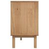 vidaXL Sideboard OTTA Braun&Weiß 114x43x73,5 cm Massivholz Kiefer