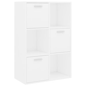 vidaXL Lagerschrank Wei&szlig; 60x29,5x90 cm Holzwerkstoff