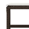 vidaXL 13-tlg. Garten-Essgruppe mit Kissen Braun Poly Rattan