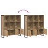 vidaXL Bücherregal 2 pcs Kunsthandwerk Eiche 99,5 x 30 x 108,5 cm