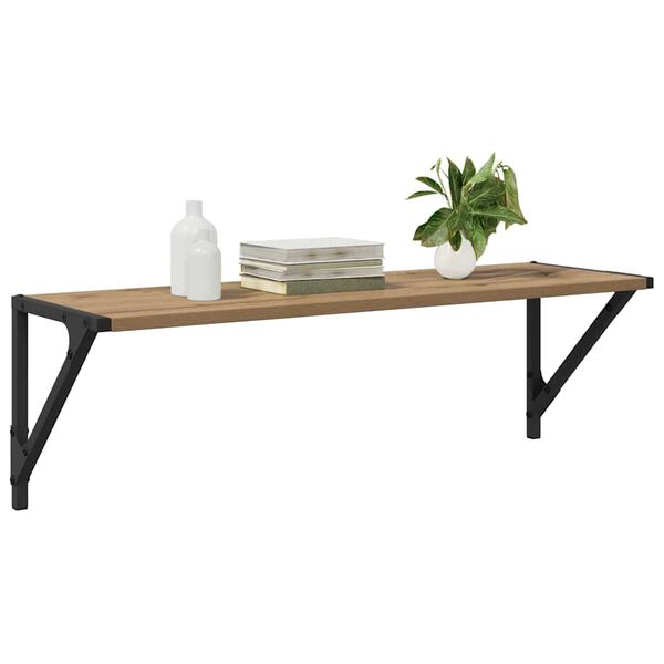 vidaXL Wandregale 2 pcs Artisan-Eiche 80 x 25 x 25,5 cm Holzwerkstoff