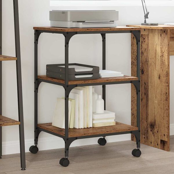 vidaXL Druckerst&auml;nder Altholz 50 x 41 x 75 cm Holzwerkstoff