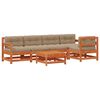 vidaXL Garten-Lounge-Set 6 pcs Wachsbraun Massives Kiefernholz
