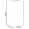 vidaXL Pflanzk&uuml;bel Rostig 40x40x80 cm Wetterfester Stahl