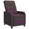vidaXL Massage Relaxsessel Dunkelbraun Stoff