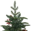 vidaXL Künstlicher Weihnachtsbaum Klappbar mit Zapfen Beeren 120 cm