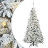 vidaXL Künstlicher klappbarer Weihnachtsbaum Weiß 240 cm PE und PVC