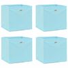 vidaXL Aufbewahrungsboxen 4 Stk. Babyblau 32x32x32 cm Stoff