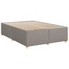 vidaXL Boxspringbett mit Matratze Taupe 140x200 cm Stoff