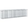vidaXL Gabionen-Hochbeet 2 pcs Silber
