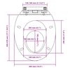 vidaXL Toilettensitz mit Absenkautomatik Wei&szlig; Oval
