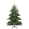 vidaXL K&uuml;nstlicher klappbarer Weihnachtsbaum Gr&uuml;n 150 cm PVC und Stahl