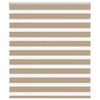 vidaXL Doppelrollo Sandbraun 135x100 cm Stoffbreite 130,9 cm Polyester