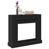 vidaXL Kaminumrandung Schwarz 100x30x87,5 cm Holzwerkstoff