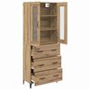vidaXL Highboard Artisan-Eiche 69,5 x 34 x 180 cm Holzwerkstoff