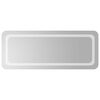 vidaXL LED-Badezimmerspiegel Transparent 100 x 40 cm Geh&auml;rtetes Glas