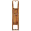 vidaXL Wandregal Yin und Yang 100x20x100 cm Teak Massivholz