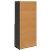 vidaXL Highboard Schwarz Eichen-Optik 80 x 42,5 x 185 cm Holzwerkstoff