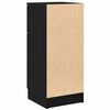 vidaXL Sideboards 2 pcs Schwarz Eichen-Optik 30 x 30 x 70 cm