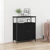 vidaXL Sideboard Schwarz Eichen-Optik 70 x 30 x 80 cm Holzwerkstoff
