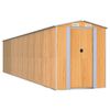 vidaXL Geräteschuppen Hellbraun 192x855x223 cm Verzinkter Stahl