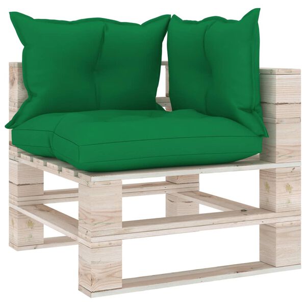 vidaXL 8-tlg. Garten-Lounge-Set aus Paletten mit Kissen Kiefernholz
