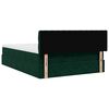 vidaXL Ottoman-Bett mit Matratze & LEDs Dunkelgr&uuml;n 140x200 cm Samt