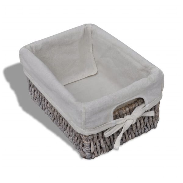 vidaXL Korbregal Holz mit 3 Körben Braun