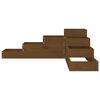vidaXL Pflanzentreppe 4 Stufen 106x104,5x36 cm Honigbraun Massivholz