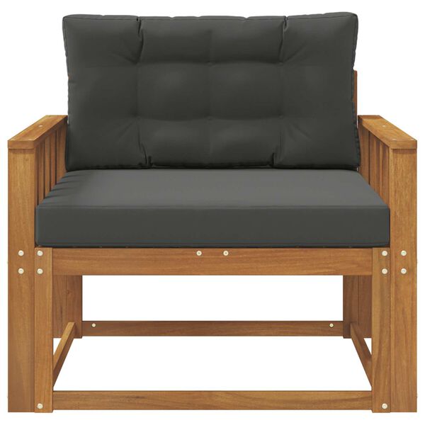 vidaXL Outdoor Mittelsofa Massivholz Akazie Natur