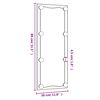 vidaXL Wandspiegel mit LED-Leuchten 30x80 cm Glas Rechteckig
