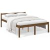 vidaXL Seniorenbett Honigbraun 135x190 cm Massivholz Kiefer