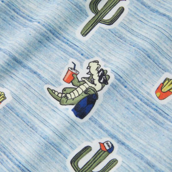 Kinder-T-Shirt Blaumischung 116