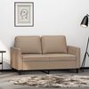 vidaXL 2-Sitzer-Sofa Cappuccino-Braun 120 cm Kunstleder
