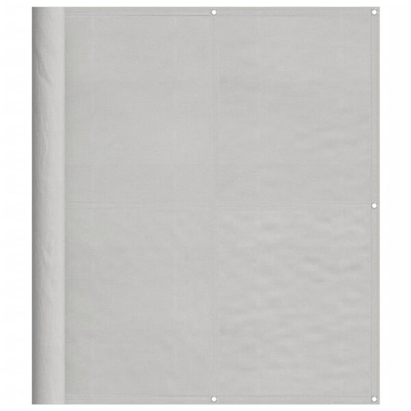vidaXL Balkon-Sichtschutz Hellgrau 120x600 cm 100 % Polyester-Oxford