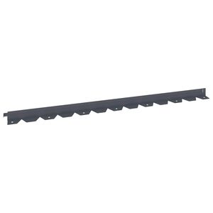 vidaXL Raseneinfassung 10 stk. 102 x 4 x 4 cm Stahl Anthrazit