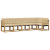 vidaXL Outdoor-Sofagarnitur 6 stk. Wei&szlig; und Beige