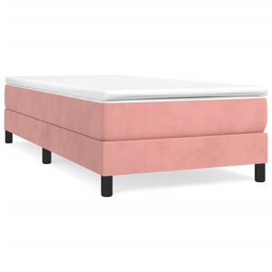 vidaXL Boxspringbettgestell Rosa 90x200 cm Samt