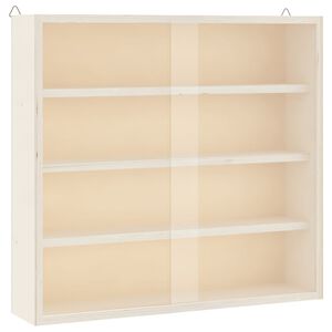 vidaXL Sammlervitrine aus Holz mit T&uuml;ren 40x8,5x37 cm