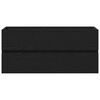 vidaXL Waschbeckenunterschrank Schwarz Eichen-Optik 100 x 39 x 62 cm