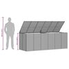 vidaXL Garten-Kissenbox PE Rattan 291x100,5x104 cm Schwarz