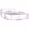 vidaXL Bettrahmen mit LED Sonoma 137 x 190 cm Holzwerkstoff