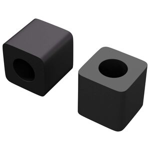 vidaXL Schubladenhalter 2 Stk. Schwarz 15 x 15 x 15mm PP Copolymer