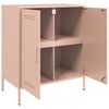vidaXL Sideboard Rosa 68x39x79 cm Stahl