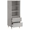 vidaXL Highboard Grau Sonoma 40x36x110 cm Holzwerkstoff