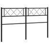 vidaXL Ersatz-Kopfteil Metall Schwarz 135 cm